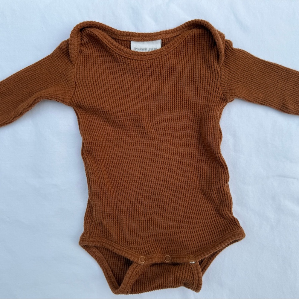 SpearmintLove Cotton Waffle Onesie